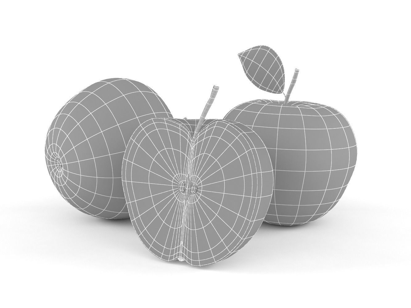 Apple 3D model_6