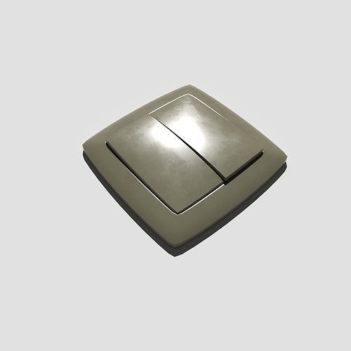 Light Switch Double Low-poly 3D model