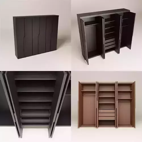 Modern Wood Wardrobe