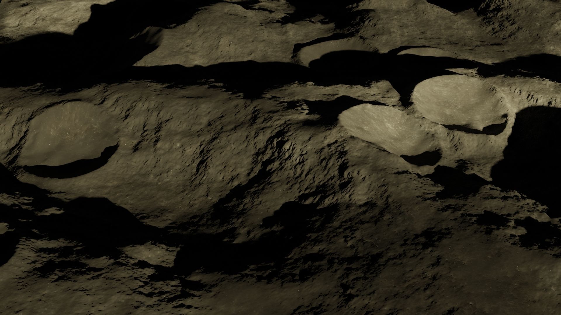 Moon crater 3D 3D model_5