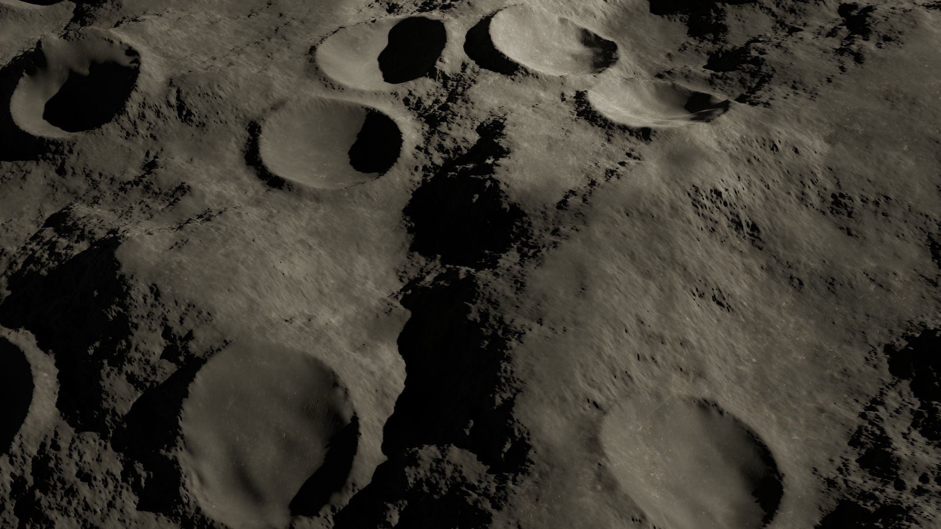Moon crater 3D 3D model_13