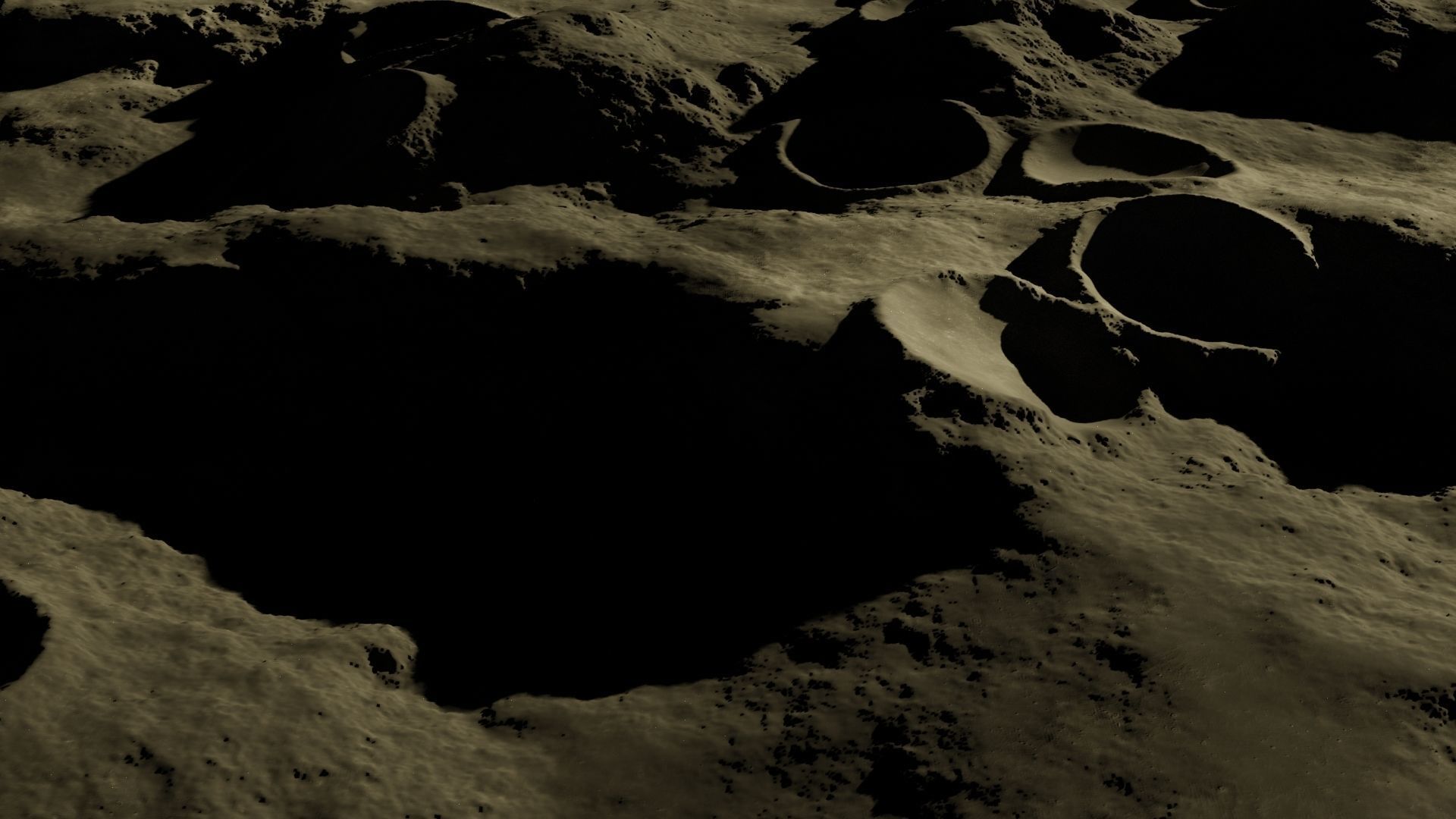 Moon crater 3D 3D model_7