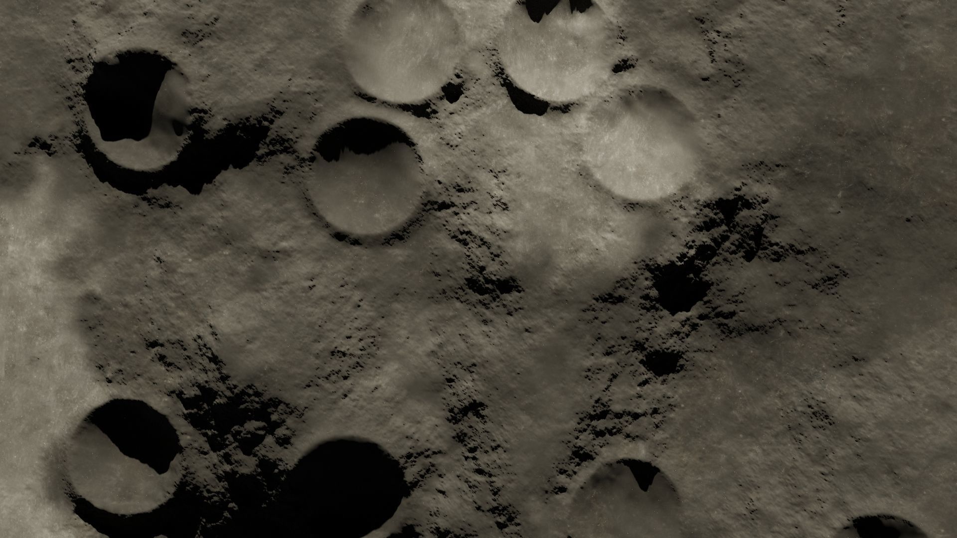 Moon crater 3D 3D model_8