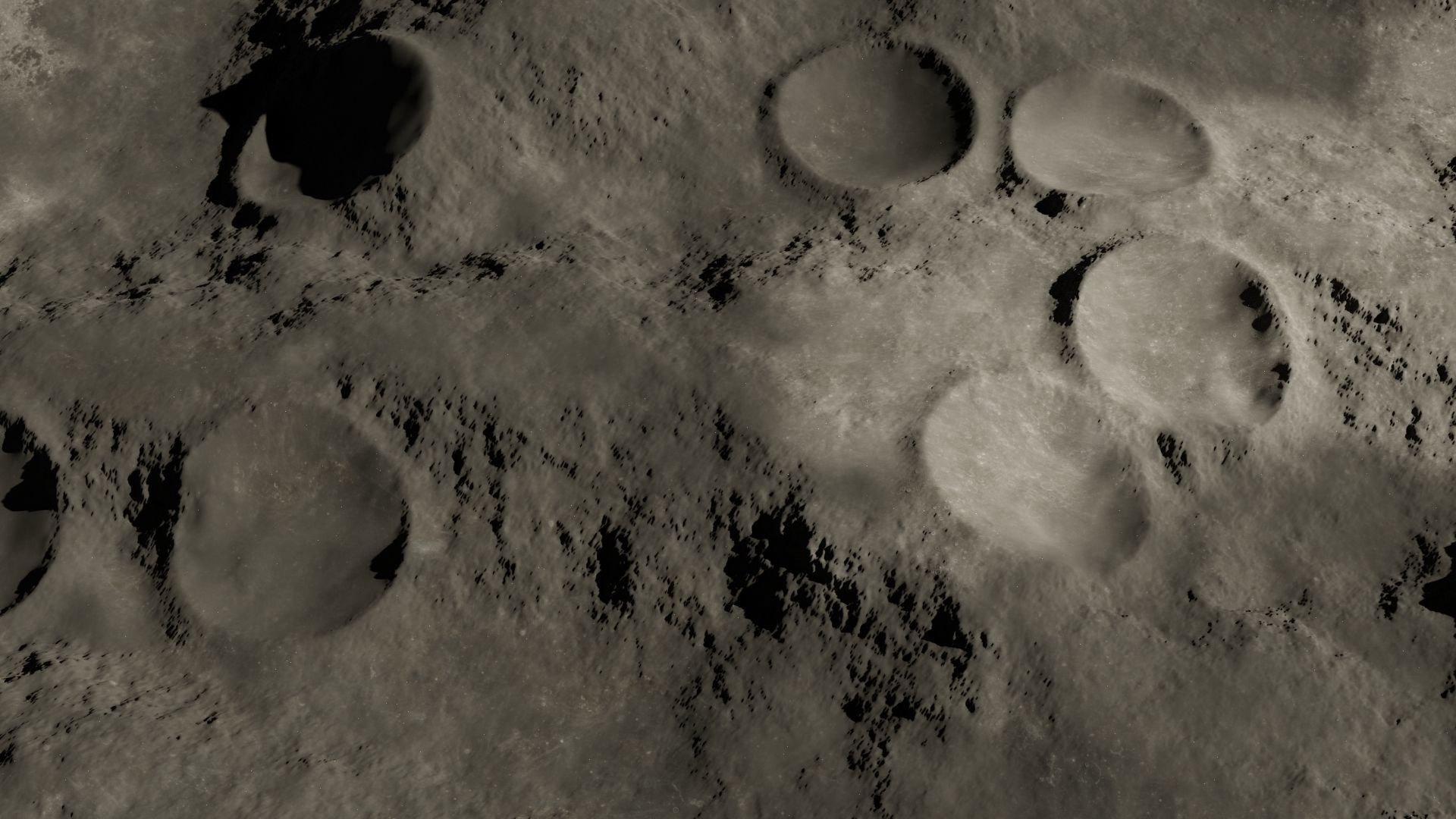Moon crater 3D 3D model_16
