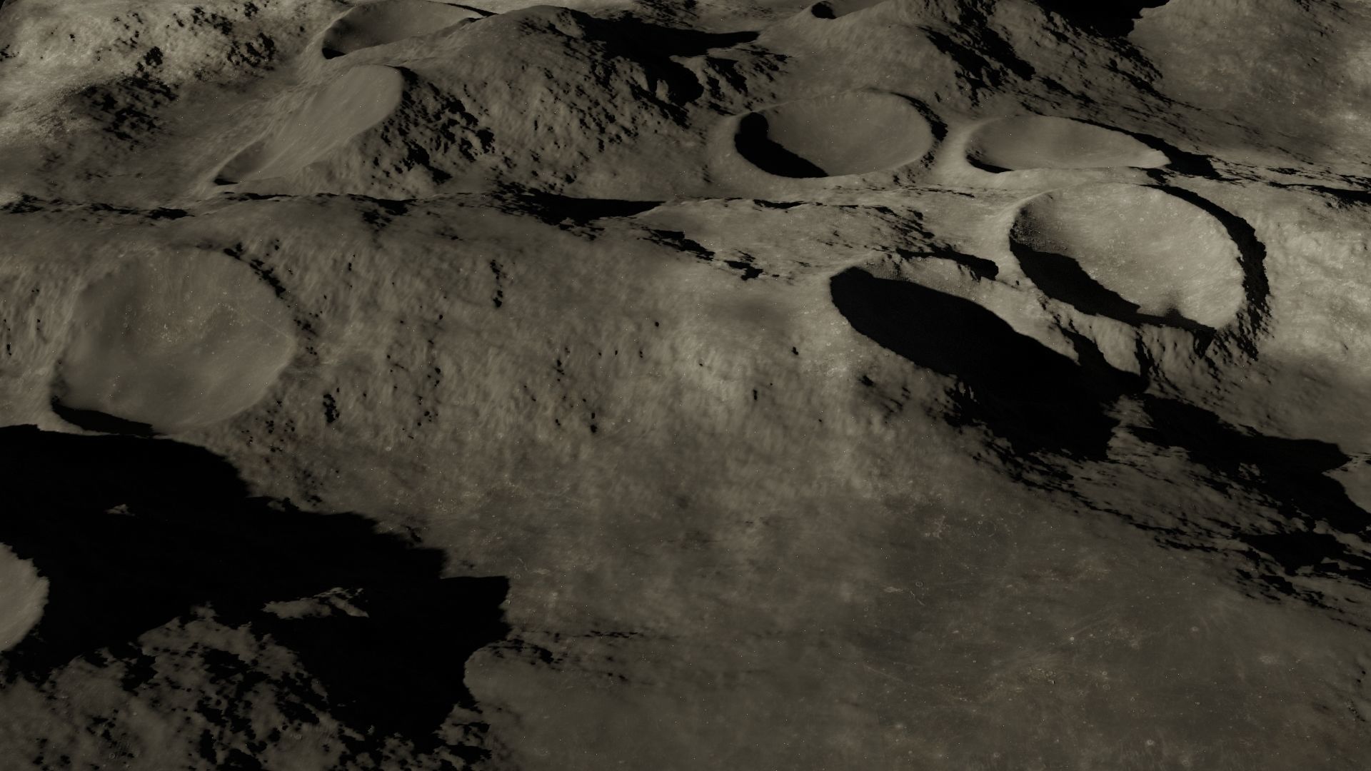 Moon crater 3D 3D model_6