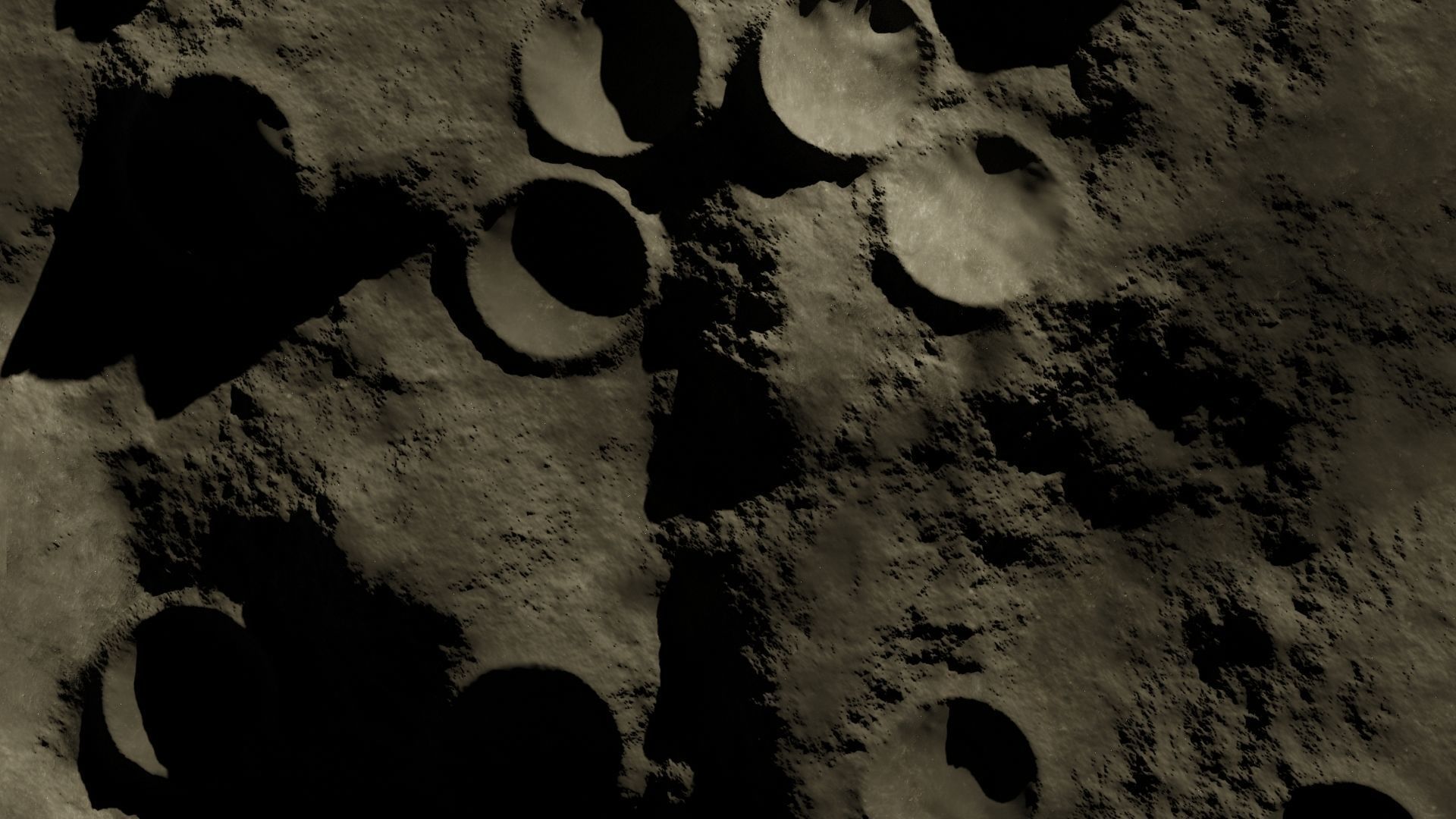 Moon crater 3D 3D model_9