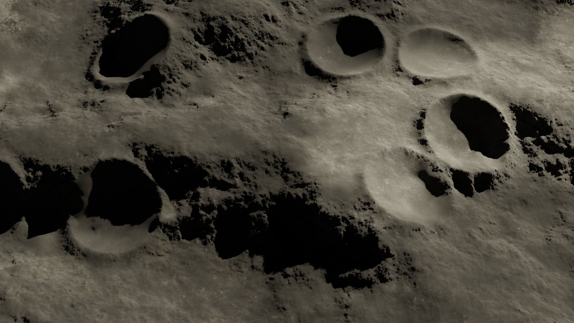 Moon crater 3D 3D model_17