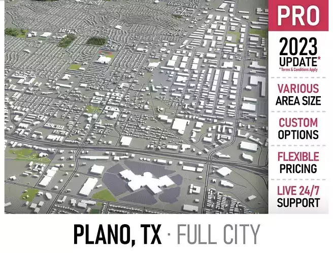Plano Low-poly 3D model