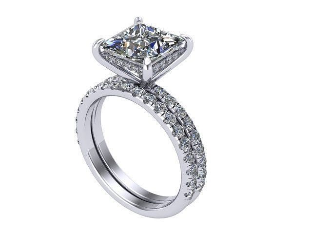 Double Layer Skinny Ring  3D print model