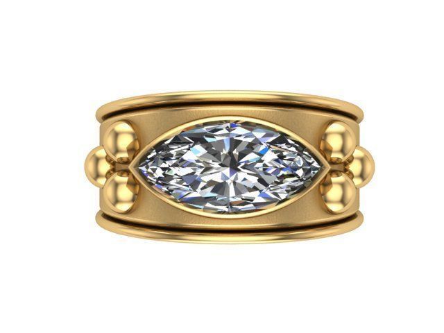 Extremely Very Big Huge Wide Ring 3D print model_1