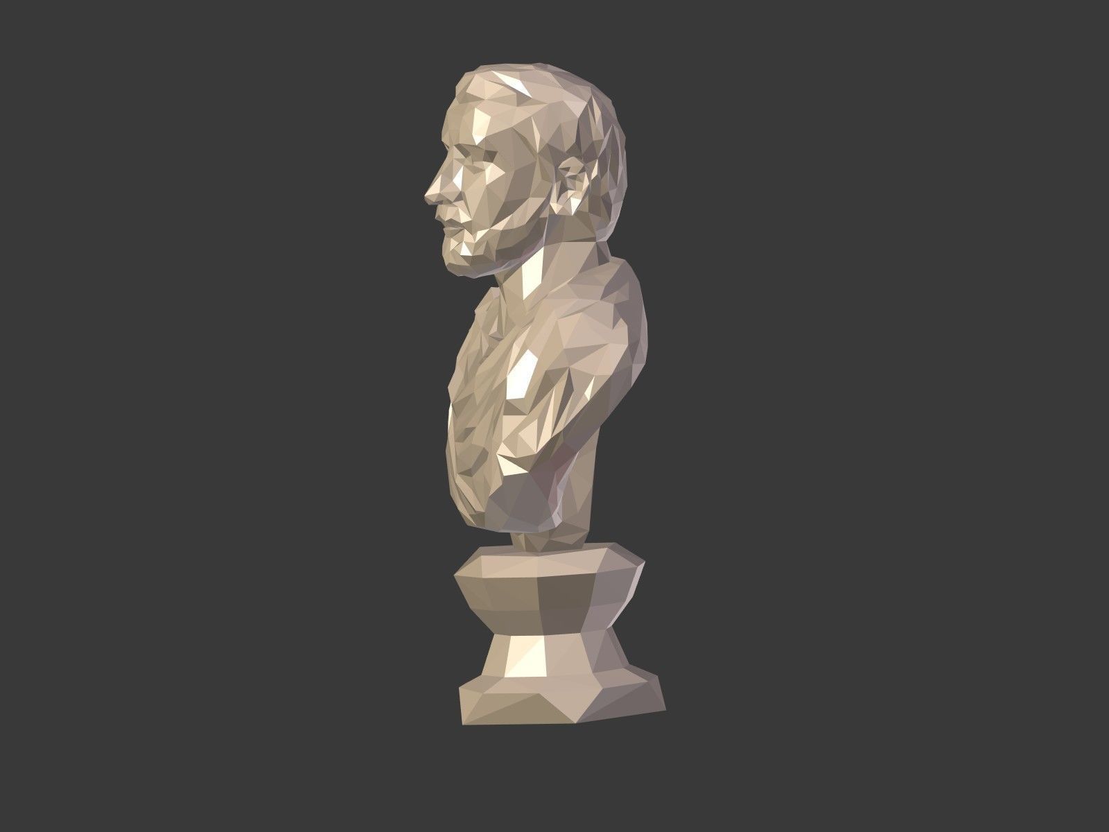 Low Poly busts Low-poly 3D model_13