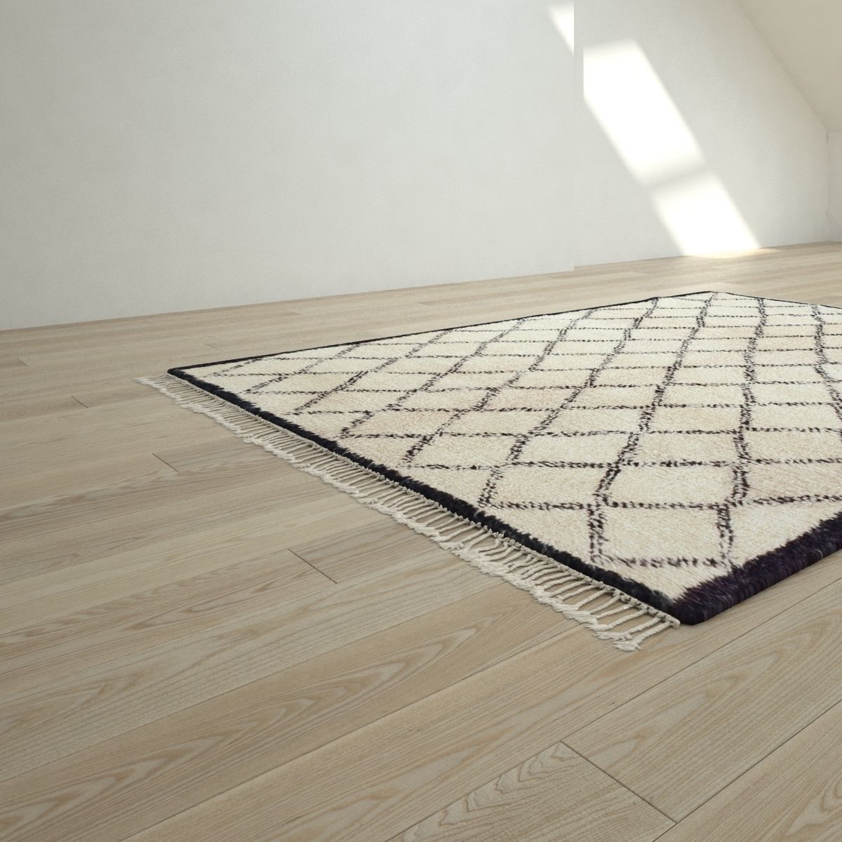 Moroccan Beni Ouarain rug 3D model 3D model_2