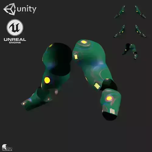 Scifi Arm Number05 - 3D Asset Game Model PBR - 3D model