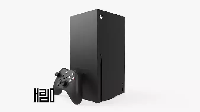 Xbox Series X Low-poly 3D model
