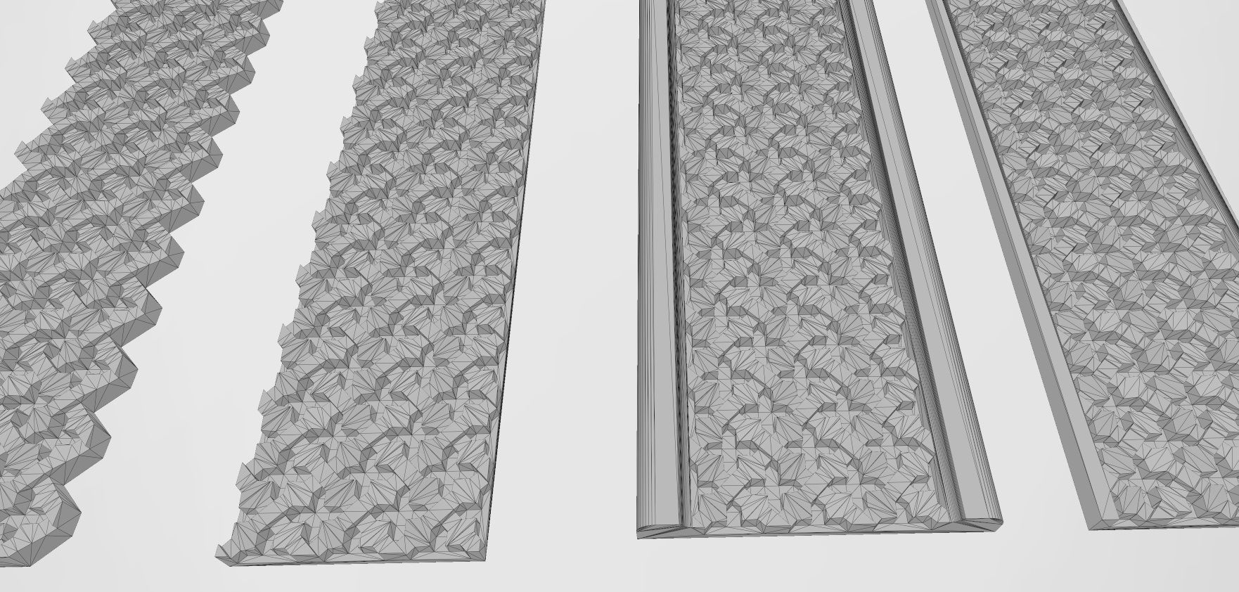 8 Moucharabieh plaster and wood friezes moldings 3D print model_17