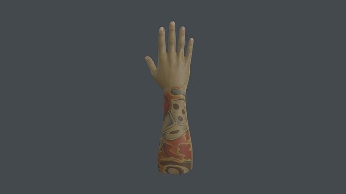 HAND-014 Right Hand Low-poly 3D model
