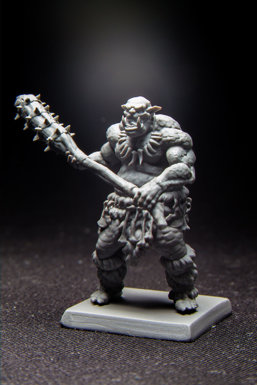 Ogr ogr miniature figure holding weapon 3D print model_4