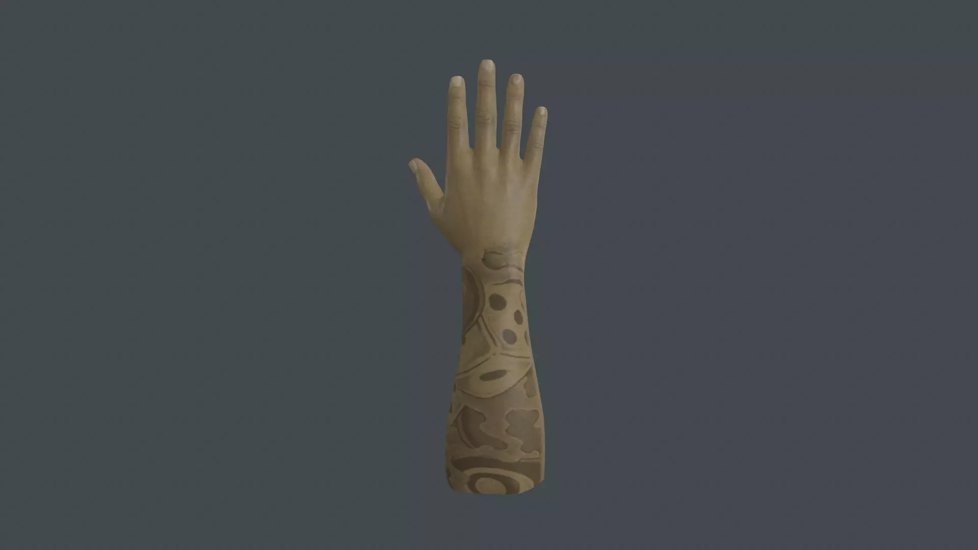 HAND-015 Right Hand Low-poly 3D model