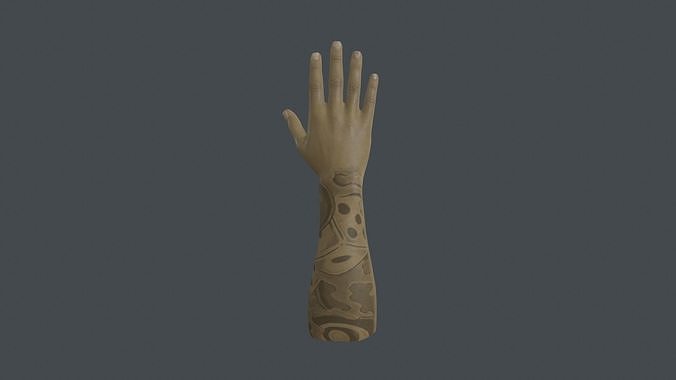 HAND-015 Right Hand Low-poly 3D model