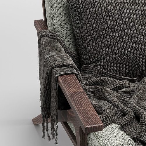 Otio Lounge Chair 2 3D model 6