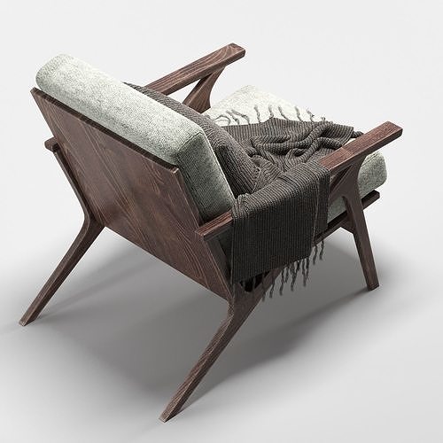 Otio Lounge Chair 2 3D model 5