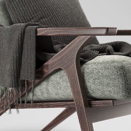 Otio Lounge Chair 2 3D model 2