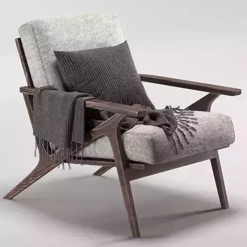 Otio Lounge Chair 2 3D model