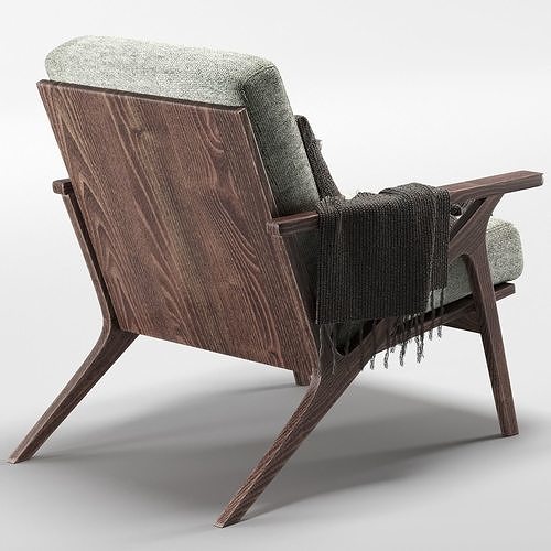 Otio Lounge Chair 2 3D model 4