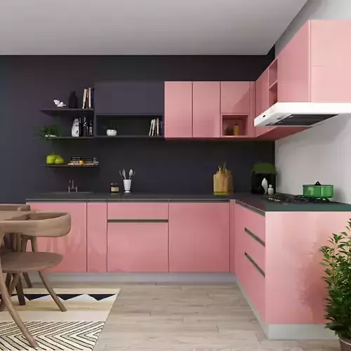 L-shape Kitchen 01