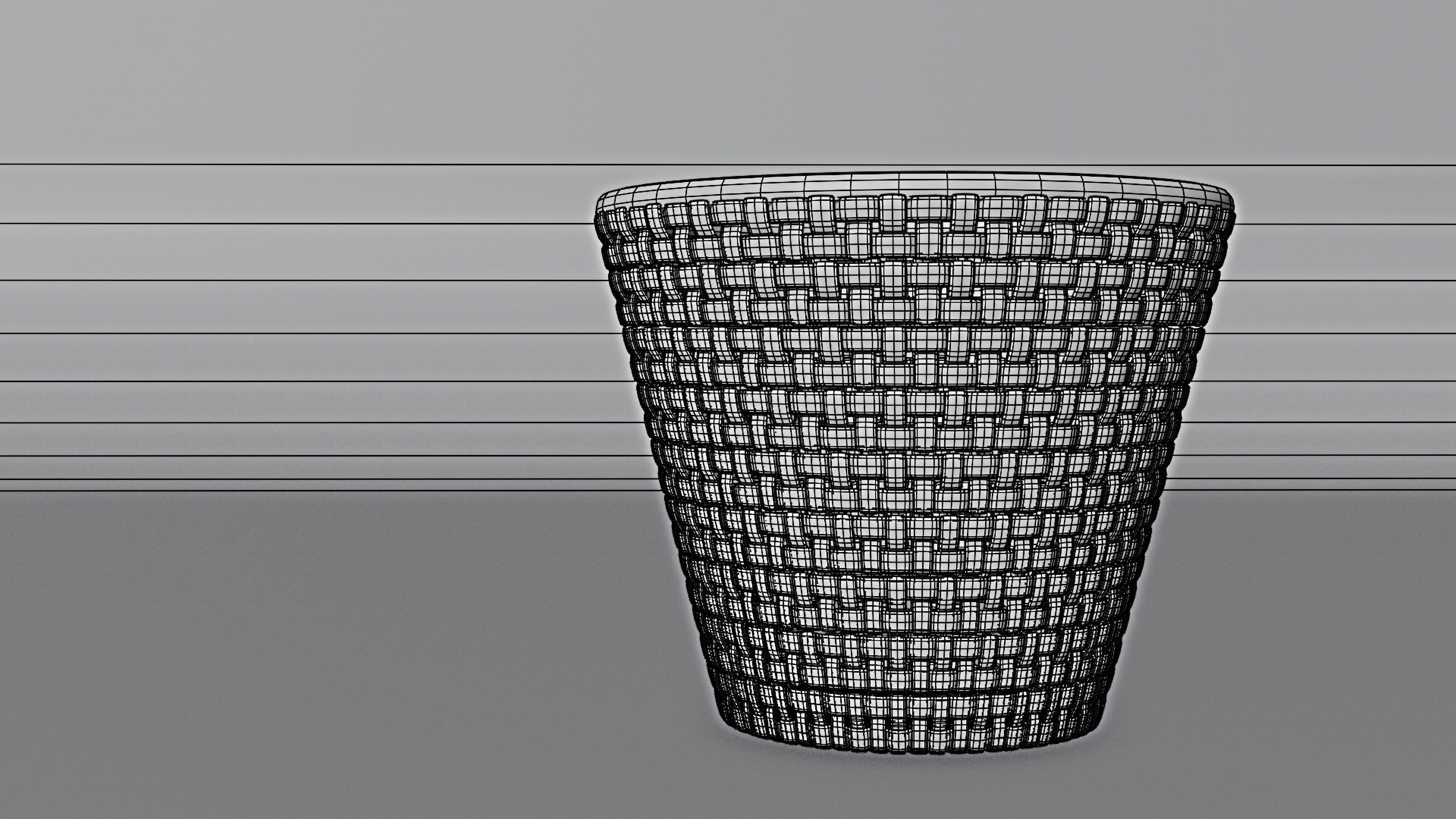 Garbi smart art trash can 3D model_2