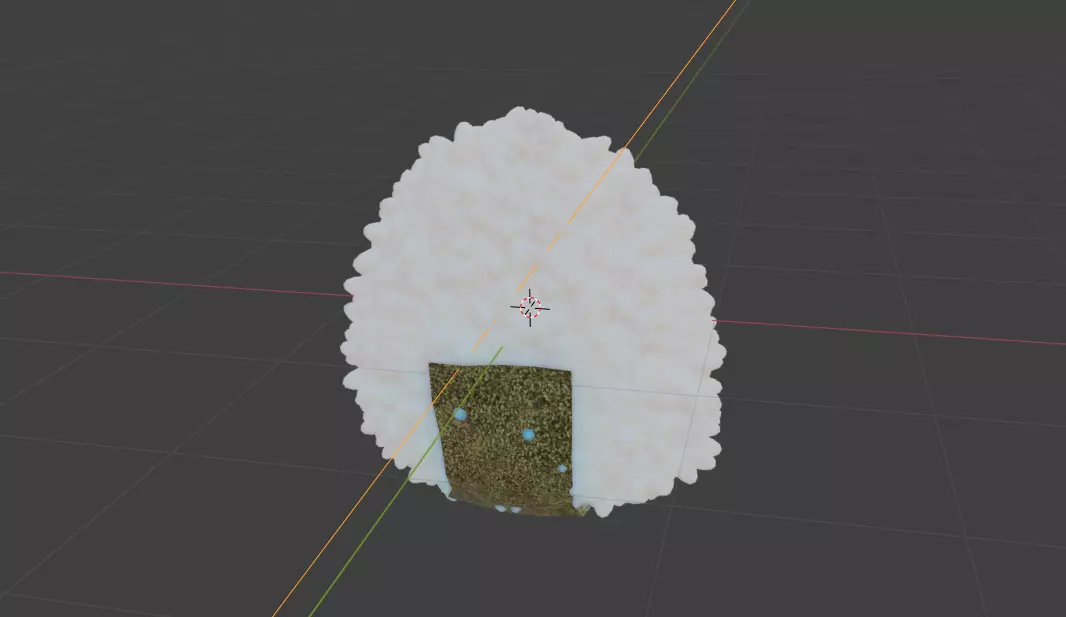 rice ball 3D model_0