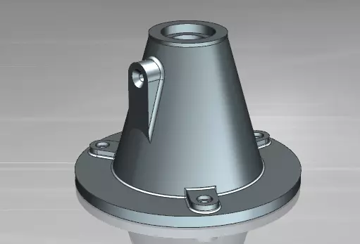 Support base for modern screw jack 3D print model_0