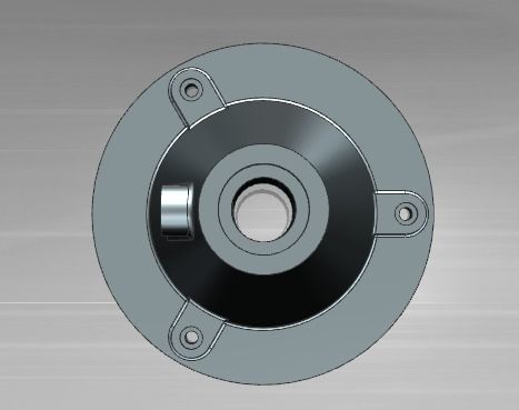 Support base for modern screw jack 3D print model_1