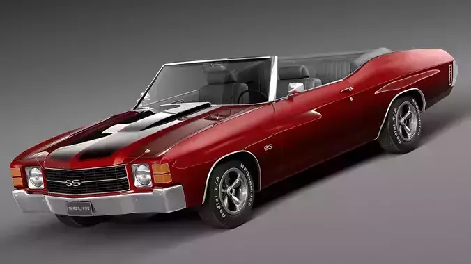 Chevrolet Chevelle SS Convertible 1971 3D model