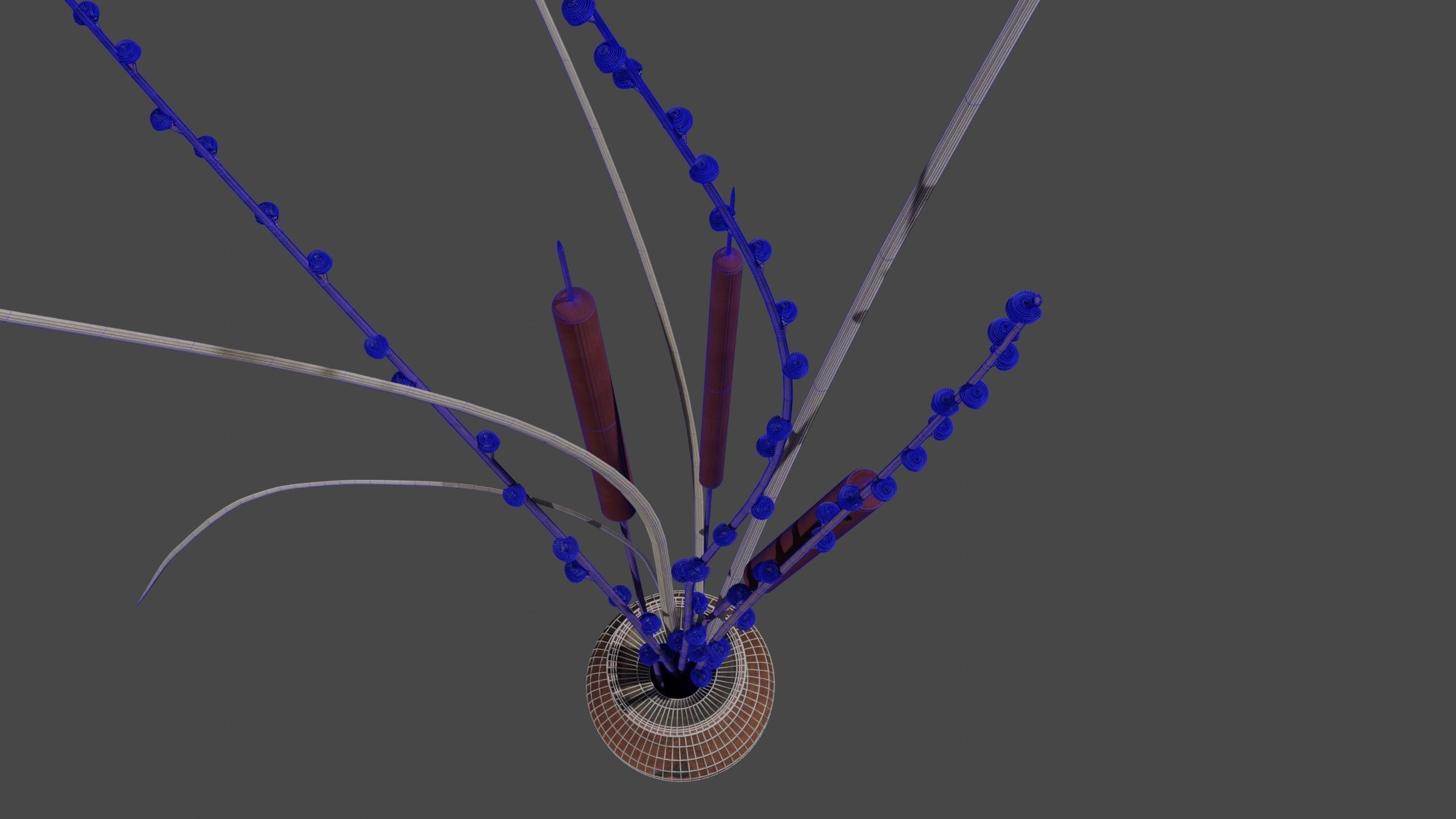 Vase with dried arrangement PBR 4K Photogrammetry 3D model_11