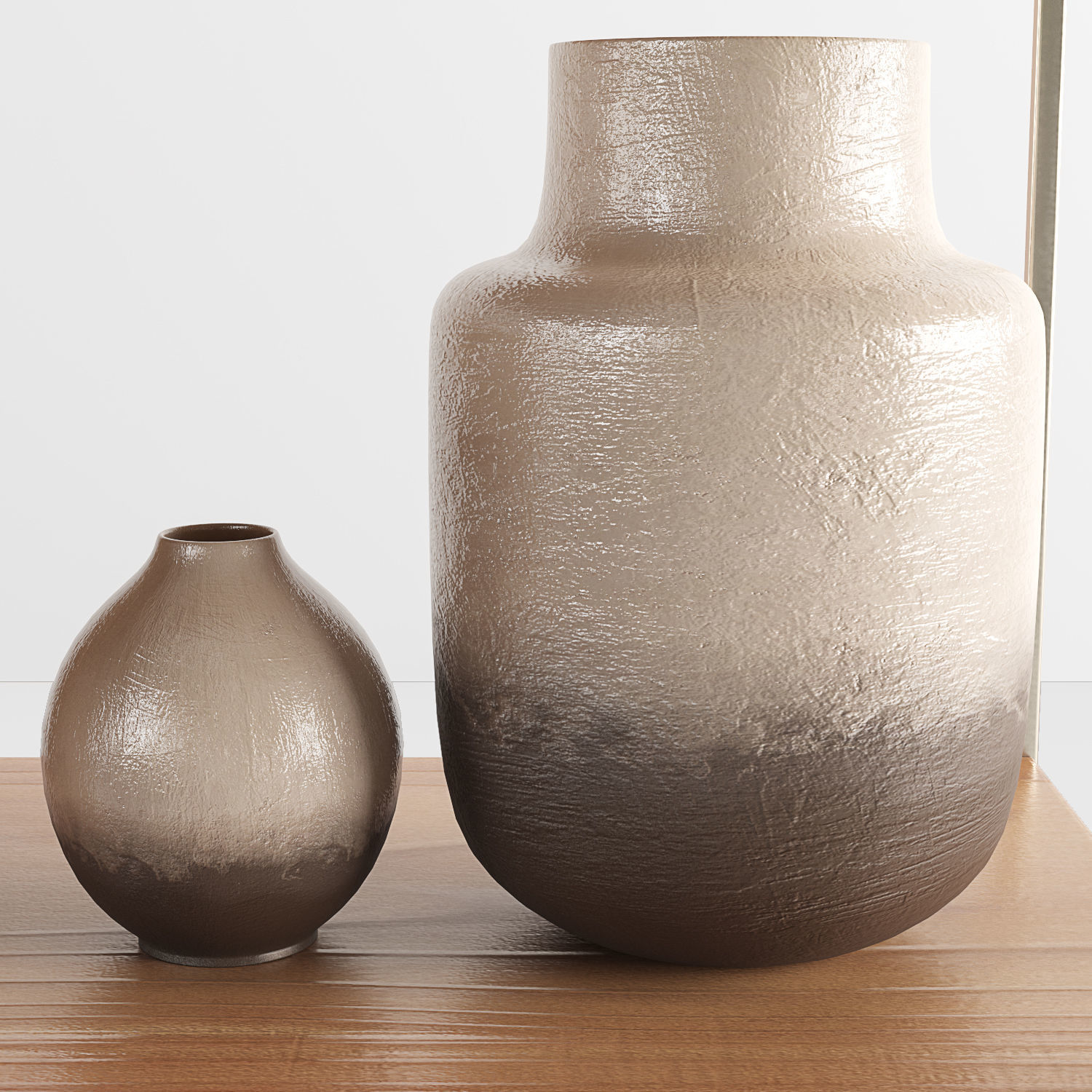 decorative set with pampas and wicker basket 3D model_4