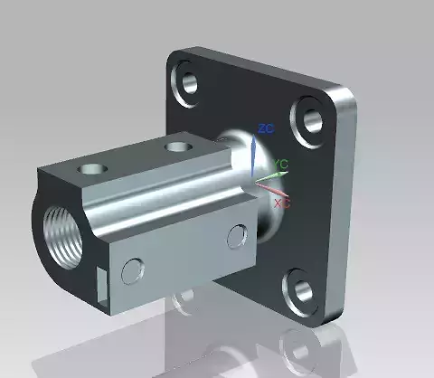 Mounting block for window screen pipe holder