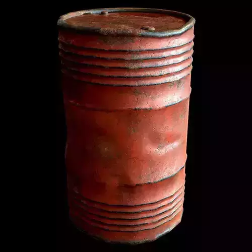 Game-Ready Barrel rusty can
