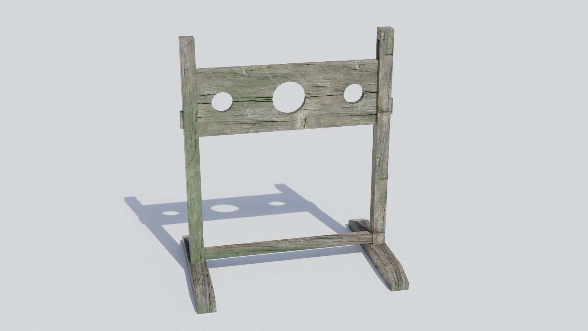 Medieval Pillory - Low-poly PBR Low-poly 3D model_11