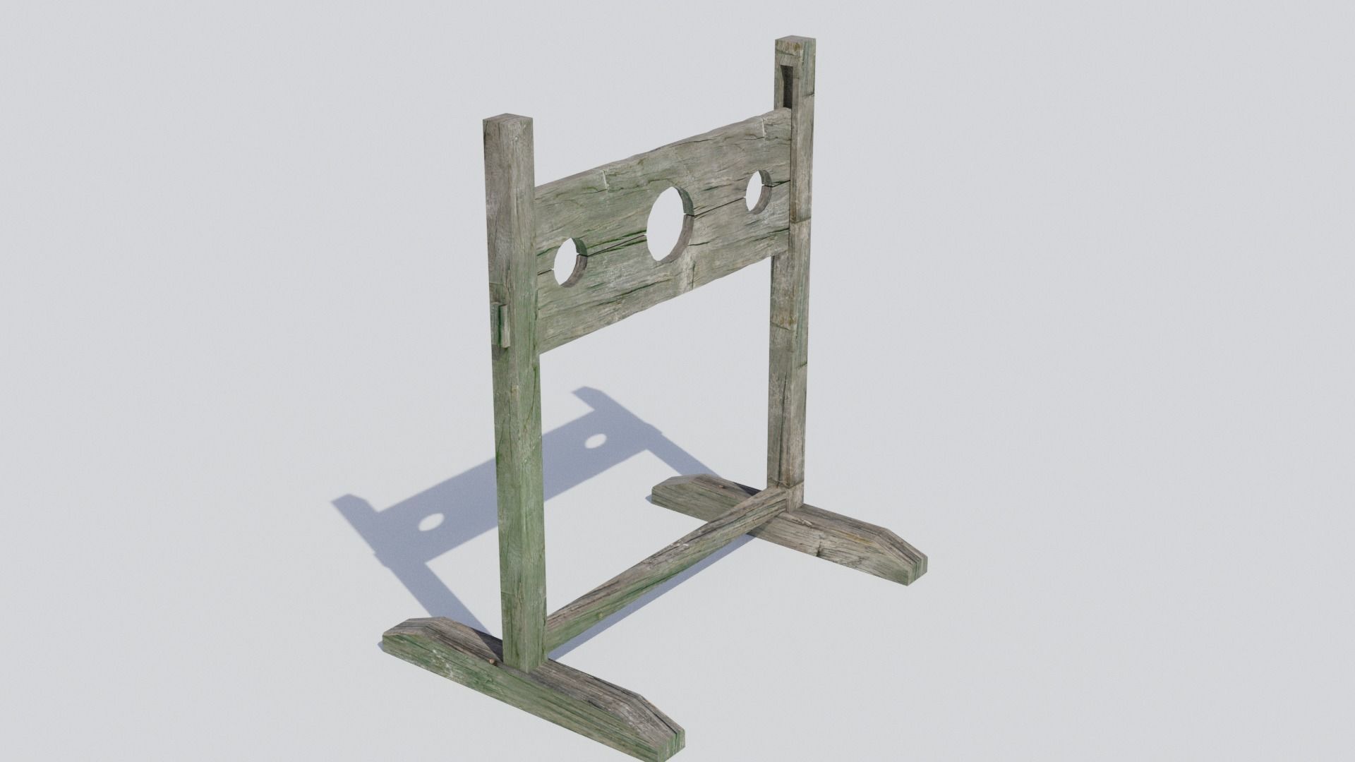 Medieval Pillory - Low-poly PBR Low-poly 3D model_3