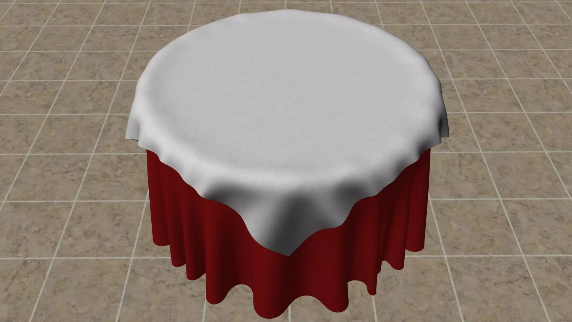 3D TableCloth 3D model