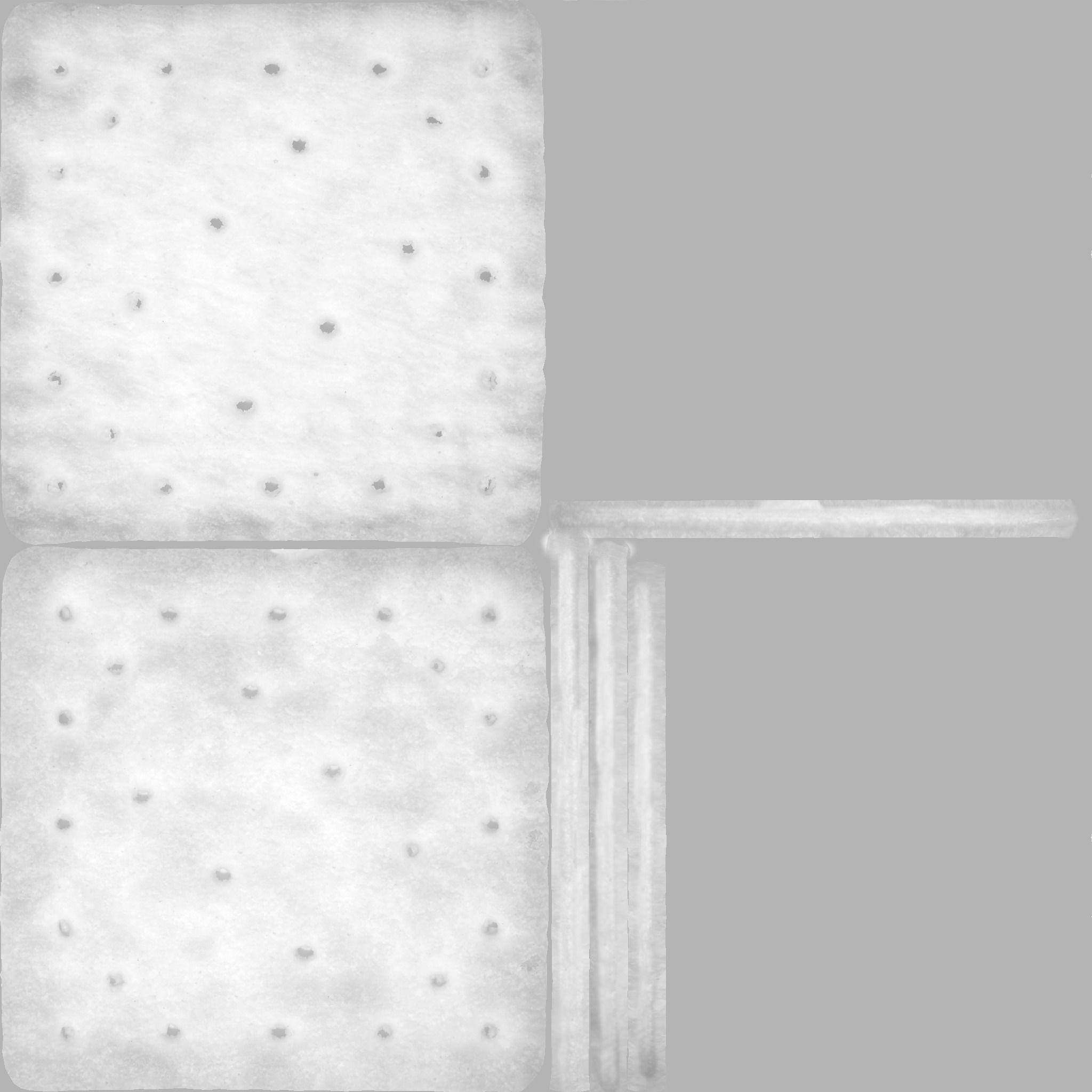 Biscuit cracker  realistic 3D model_9