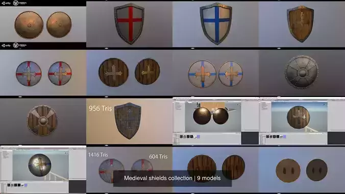 Medieval shields collection