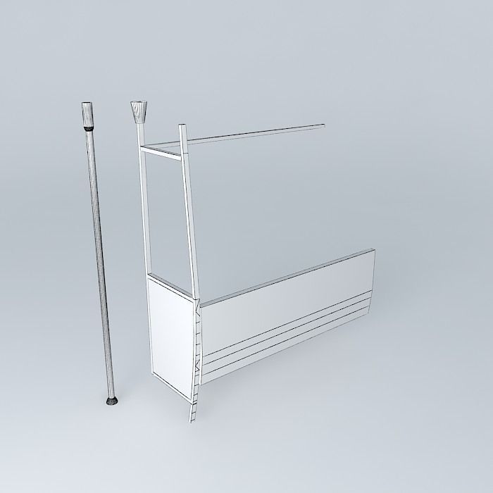 Subway Bench 3D model_4