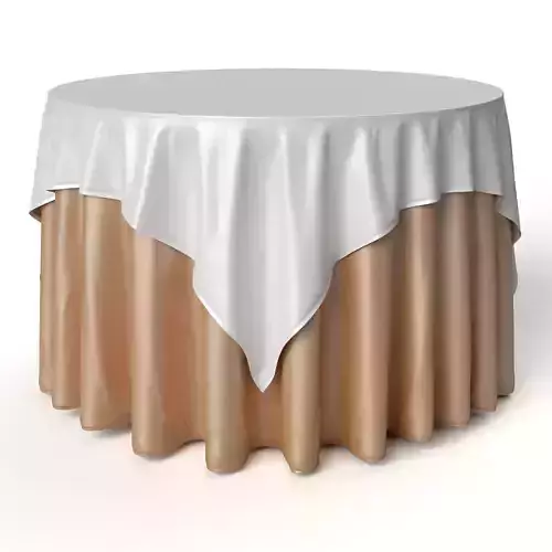 Round Tablecloth Oriental Restaurant