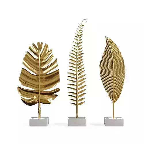 Golden leaf Decoration set