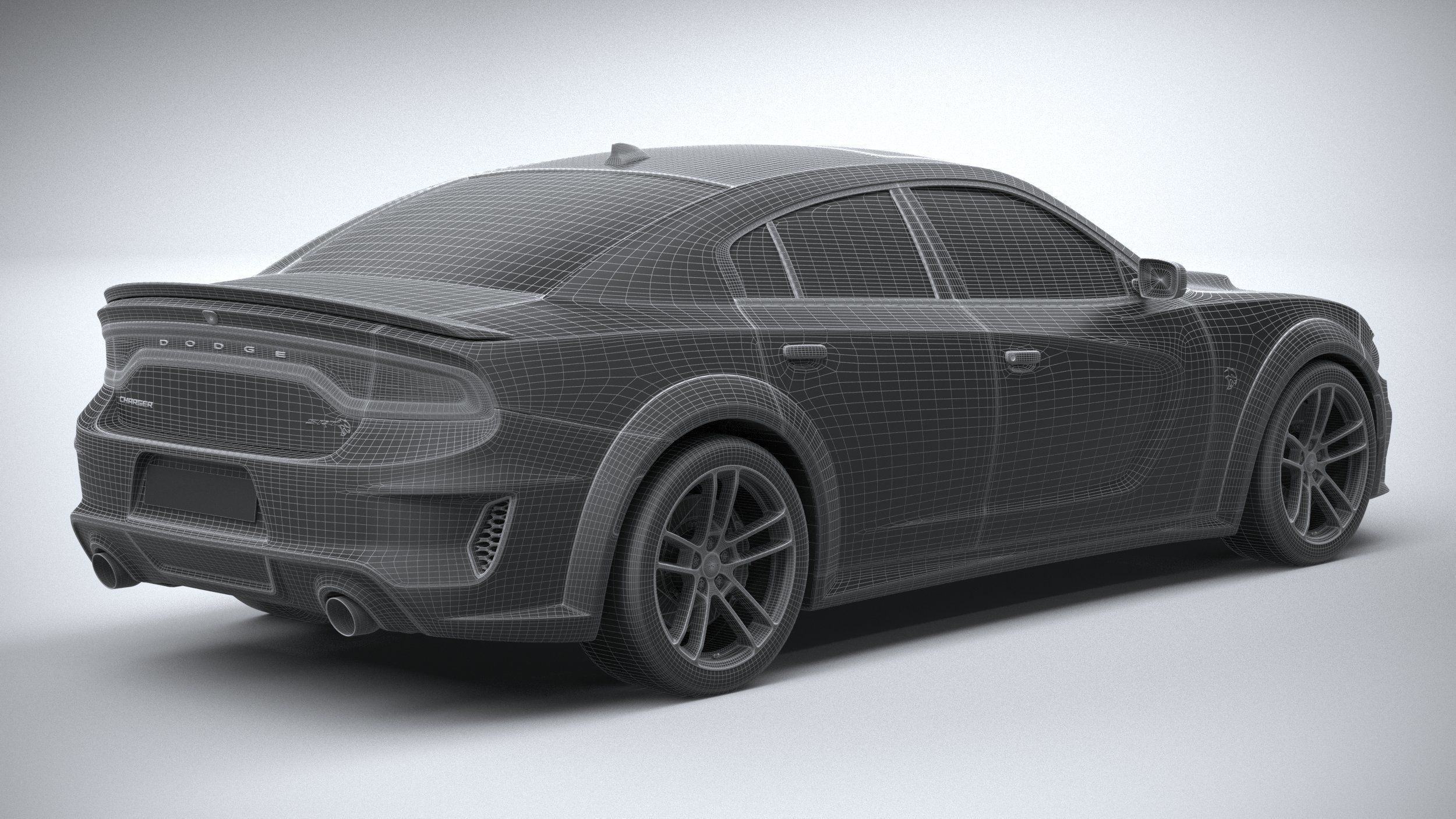 Dodge Charger SRT Hellcat Widebody 2020 3D model_27