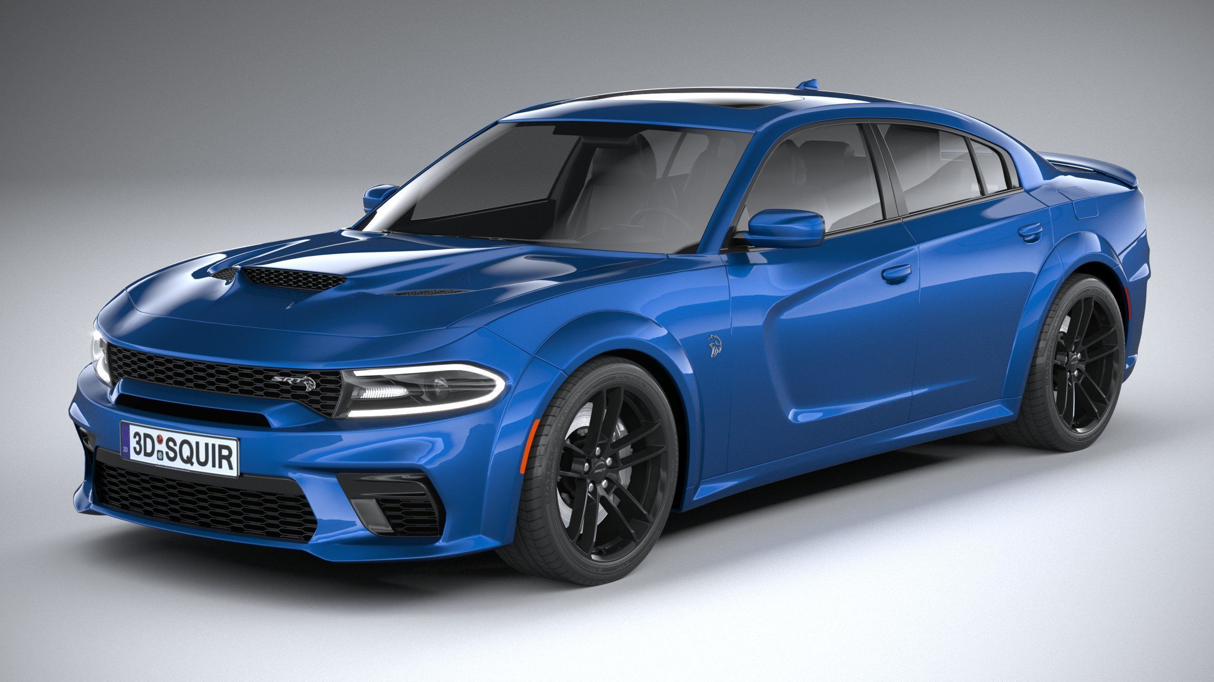 Dodge Charger SRT Hellcat Widebody 2020 3D model_1