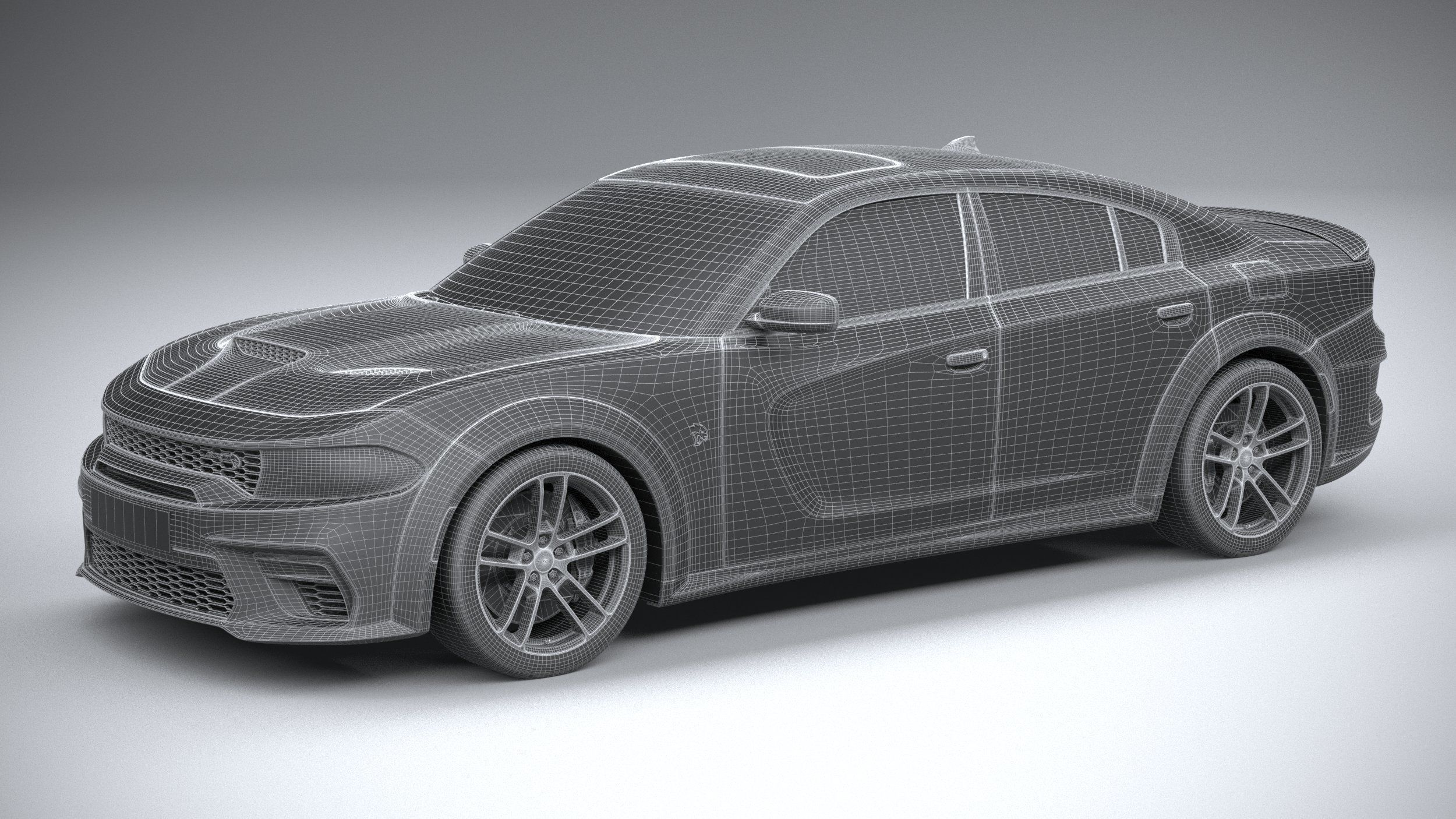 Dodge Charger SRT Hellcat Widebody 2020 3D model_28