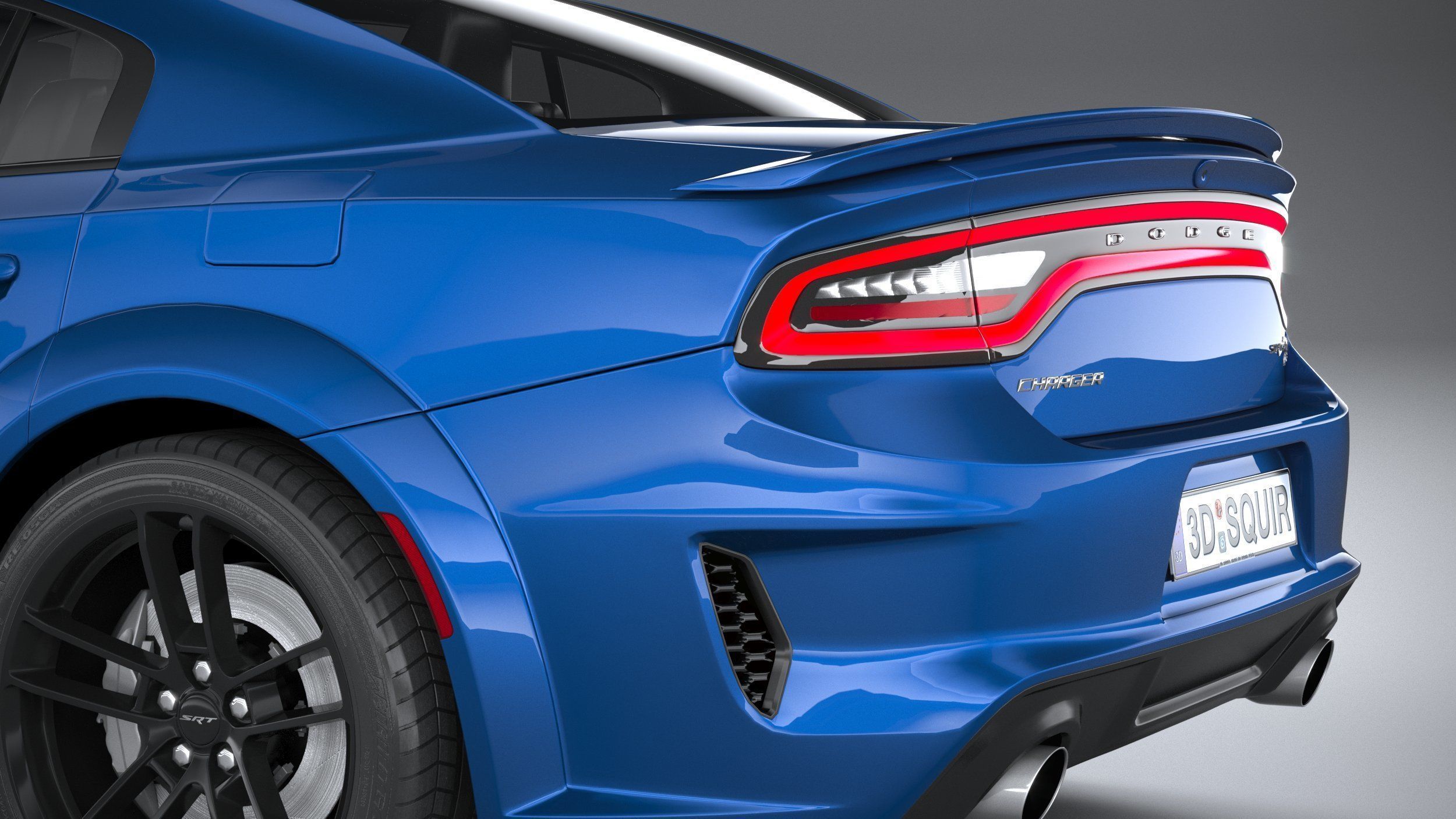 Dodge Charger SRT Hellcat Widebody 2020 3D model_6